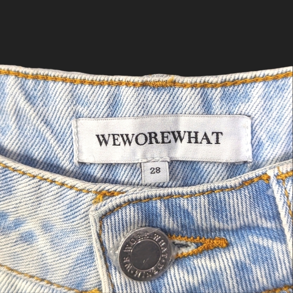 NEW....WeWoreWhat Distressed High Rise Dad Jeans...Size 28 - Picture 6 of 7